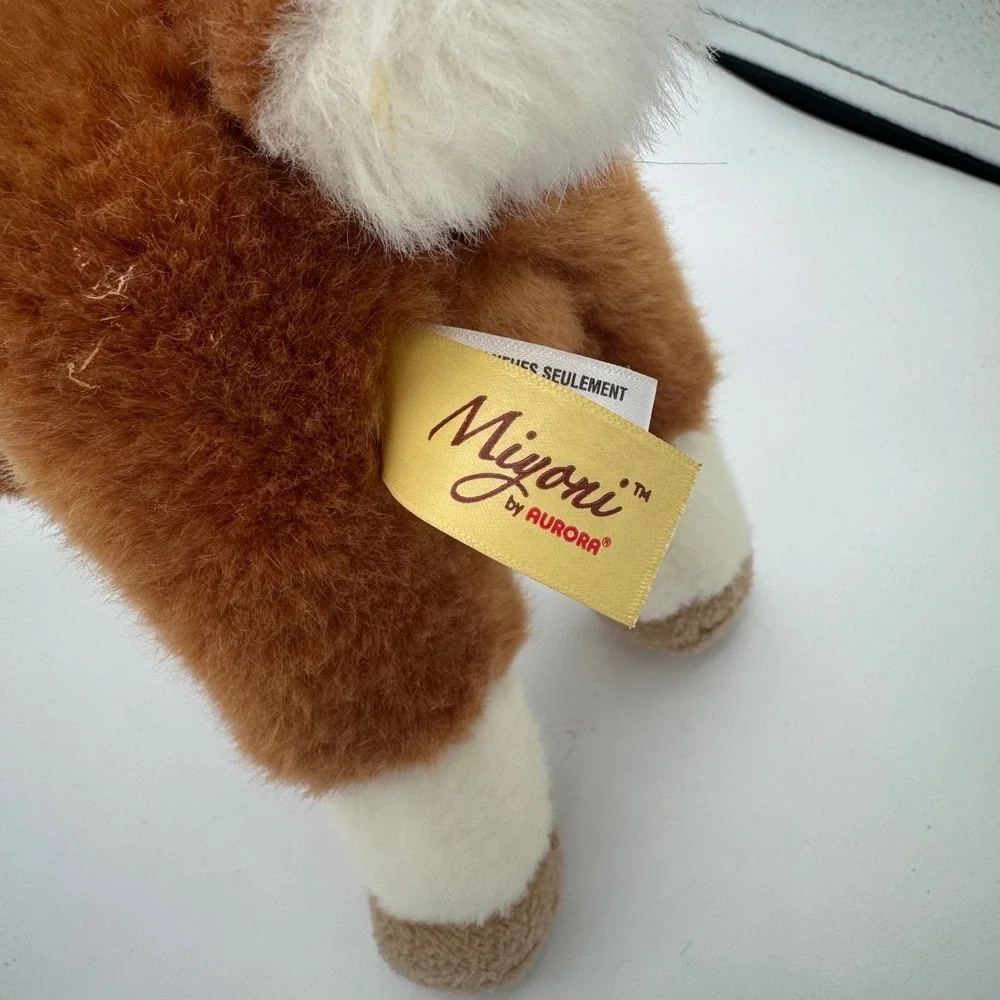 Aurora World Miyoni Goat Plush Brown White Stuffed Animal Kid 9.5 inch